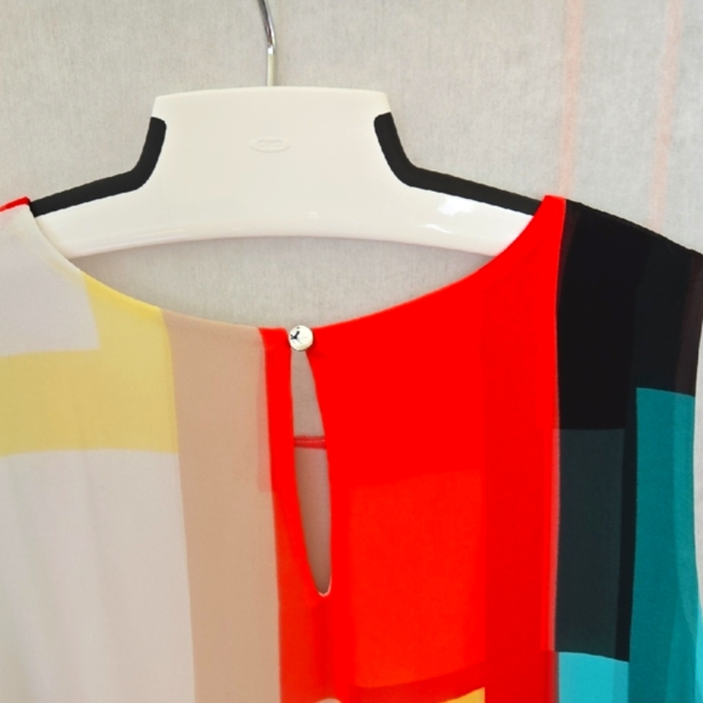 Alfani Multi Colored Geometric Patterned Tunic To… - image 7